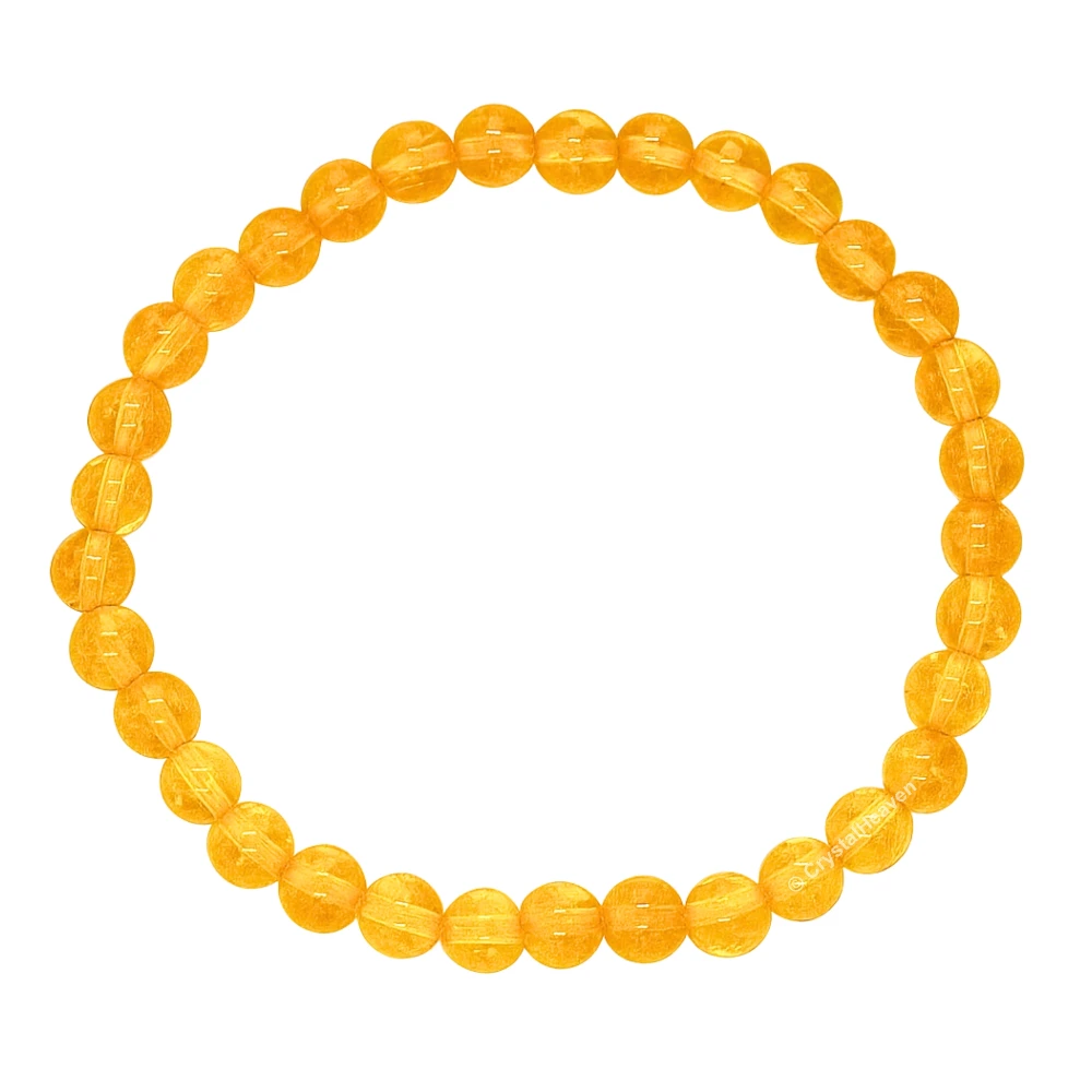 Citrine Onyx Healing Crystal Bracelets - 6mm Beads