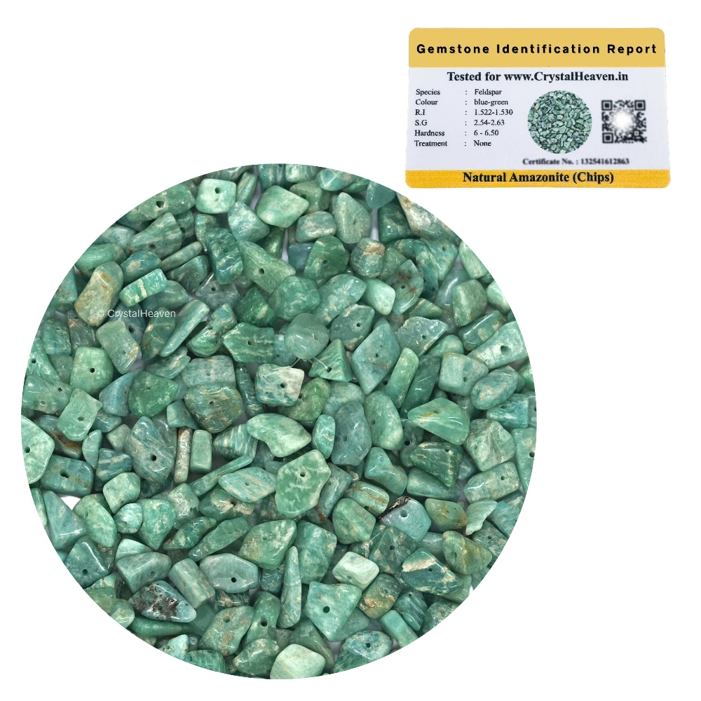 Amazonite Chips - Pre Drilled