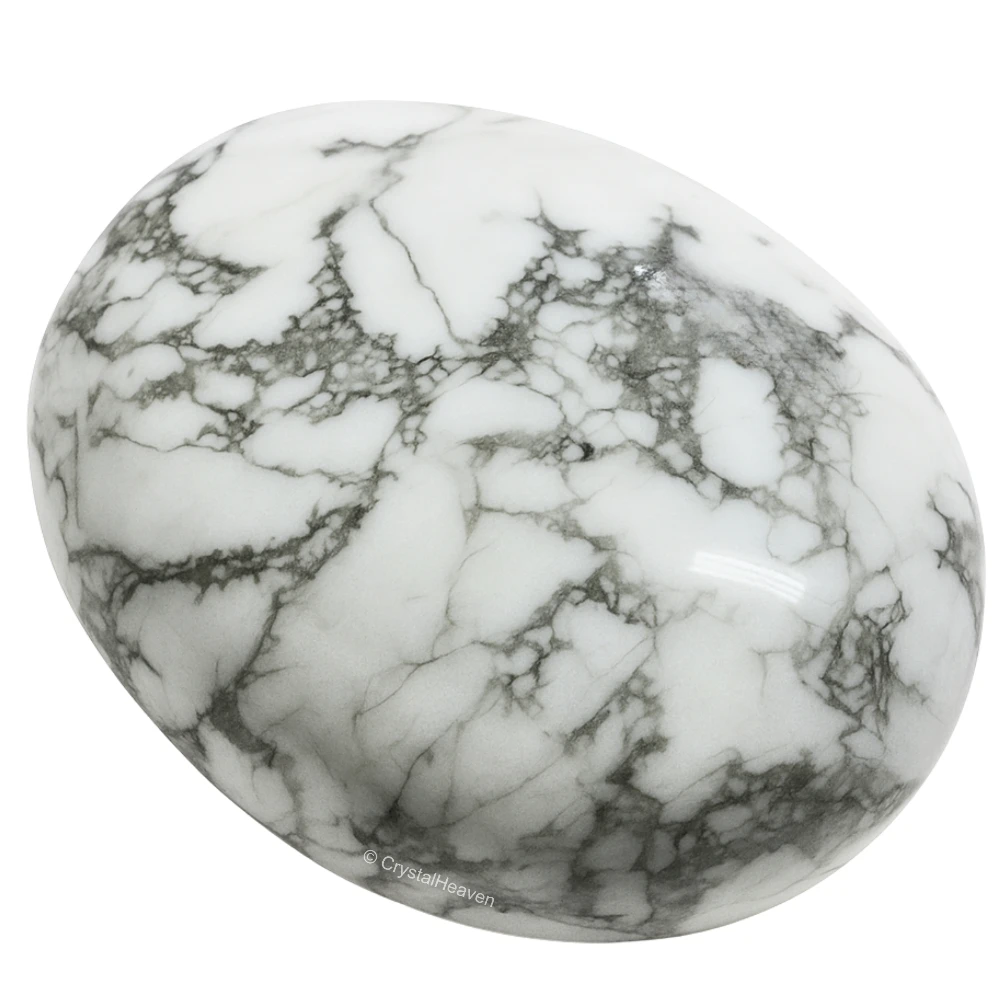 Howlite Palm Stone