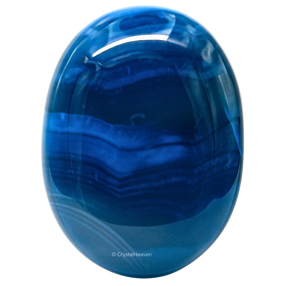 Blue Onyx Palm Stone