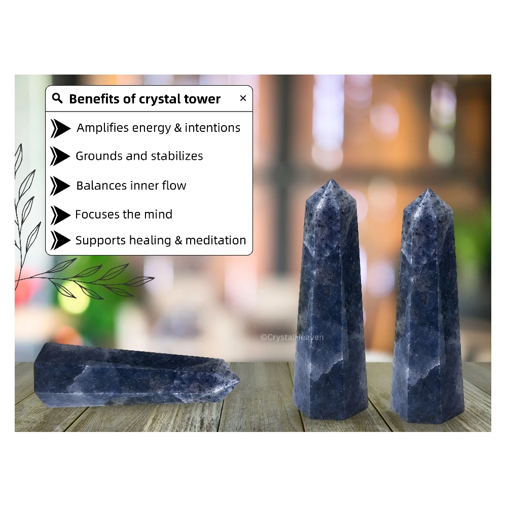 Iolite Crystal Tower (2" to 3" inch)