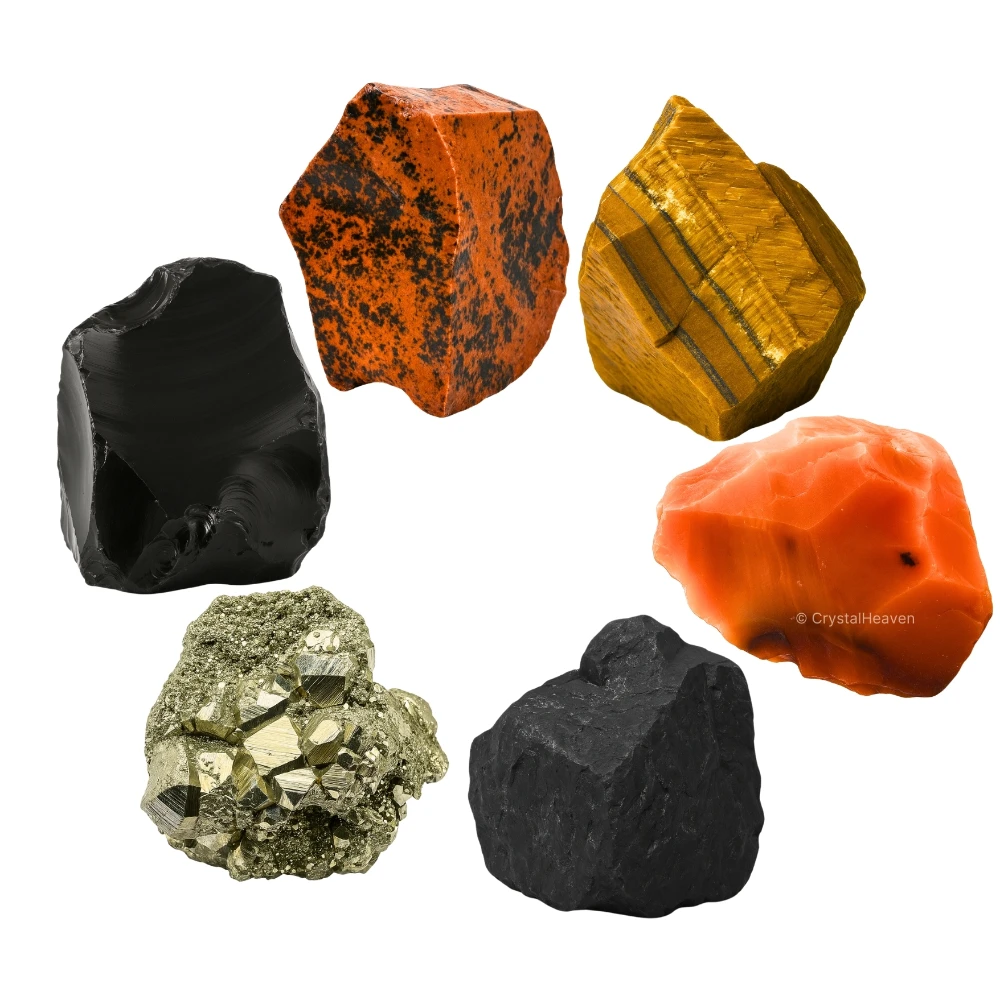 Protection Raw Crystals Set