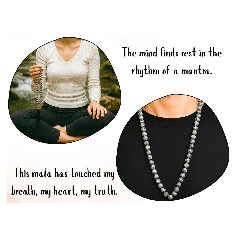 Yooperlite Japa Mala (Without Knot)