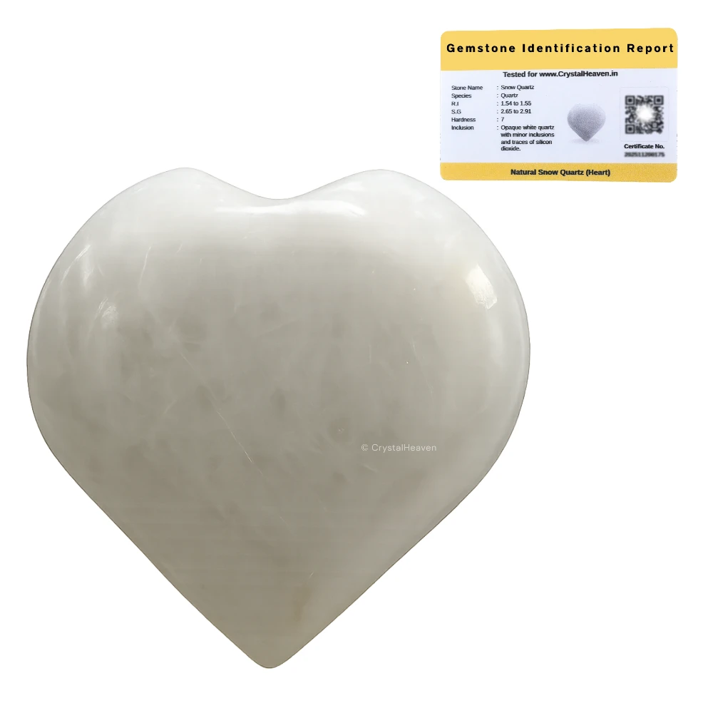 Snow Quartz Heart