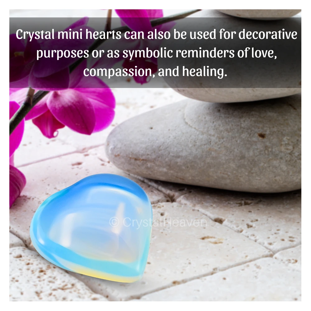 Opalite Mini Heart (Pack of 2)