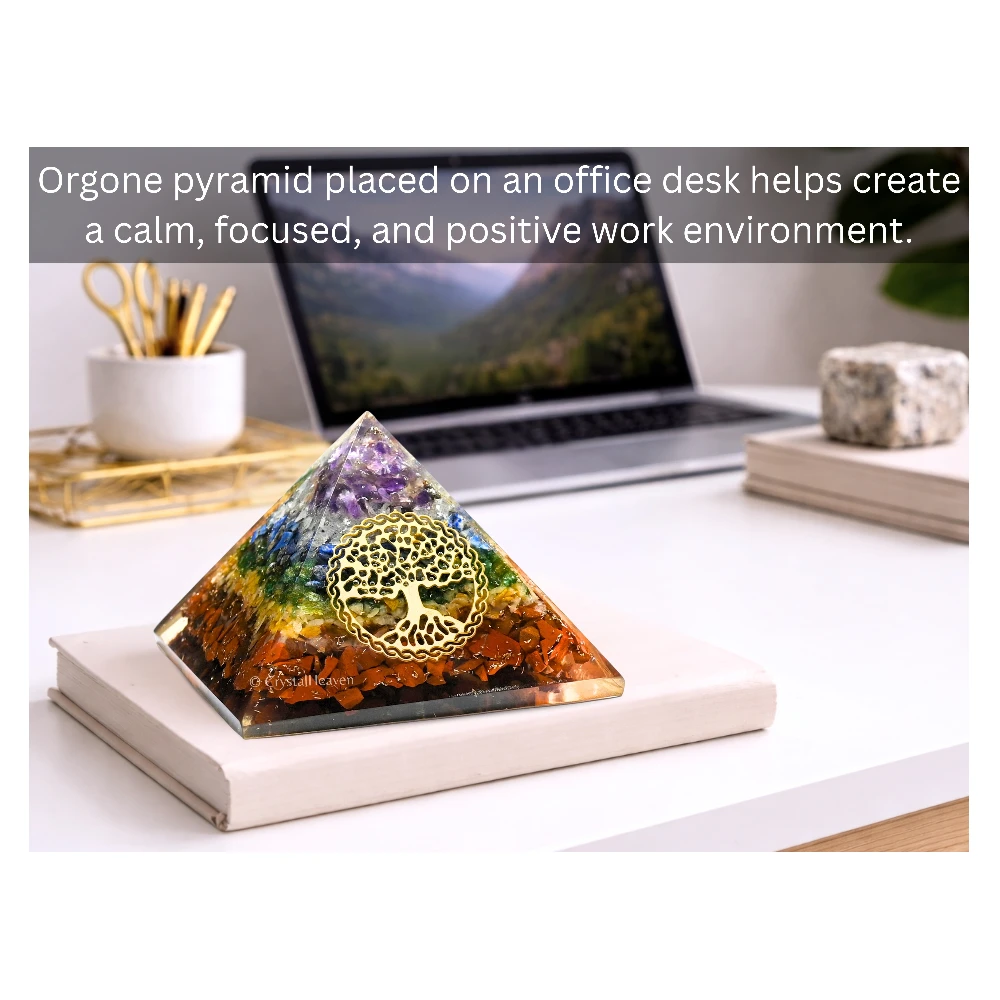 7 Chakra Orgone Pyramid (Vintage tree Of Life)