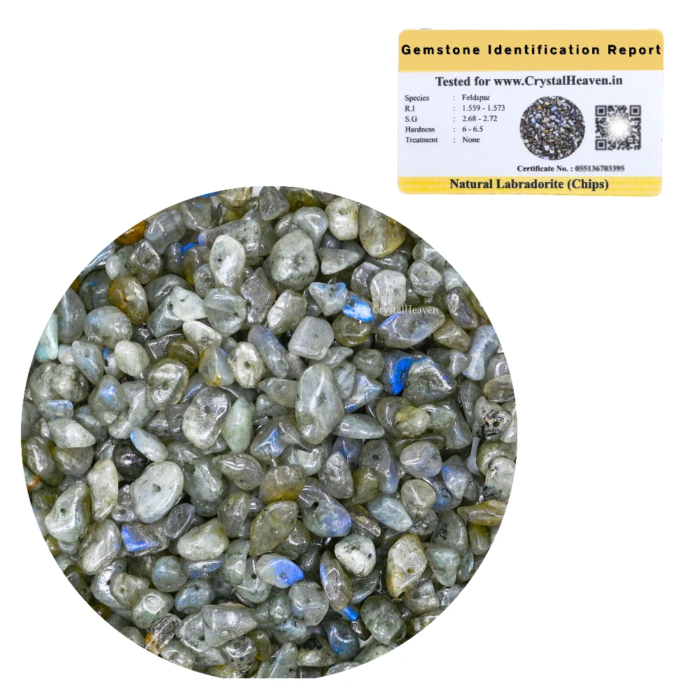 Labradorite Chips - Pre Drilled