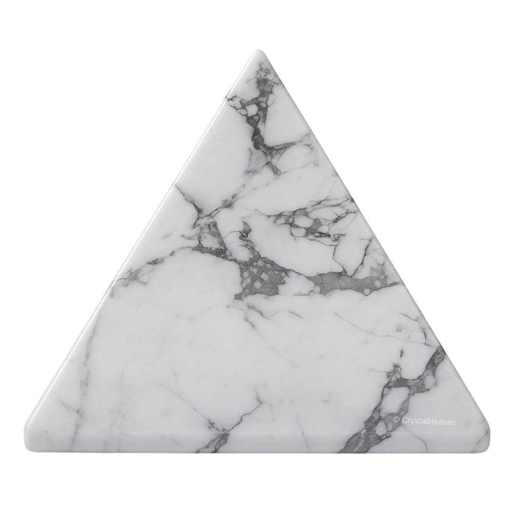 Howlite Pyramid (1.5 Inch)