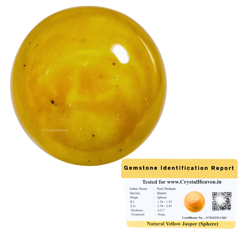 Yellow Jasper Sphere (1.5 Inch)