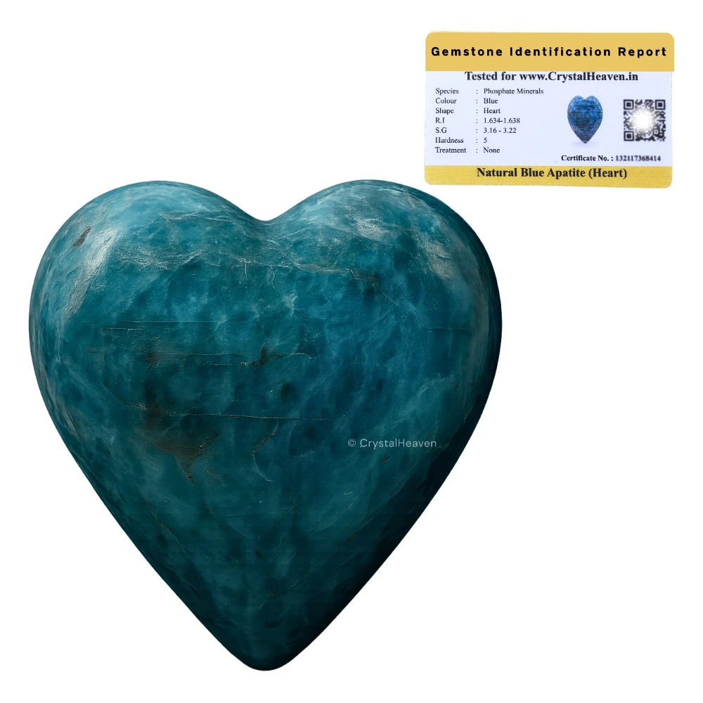 Green Apatite Heart