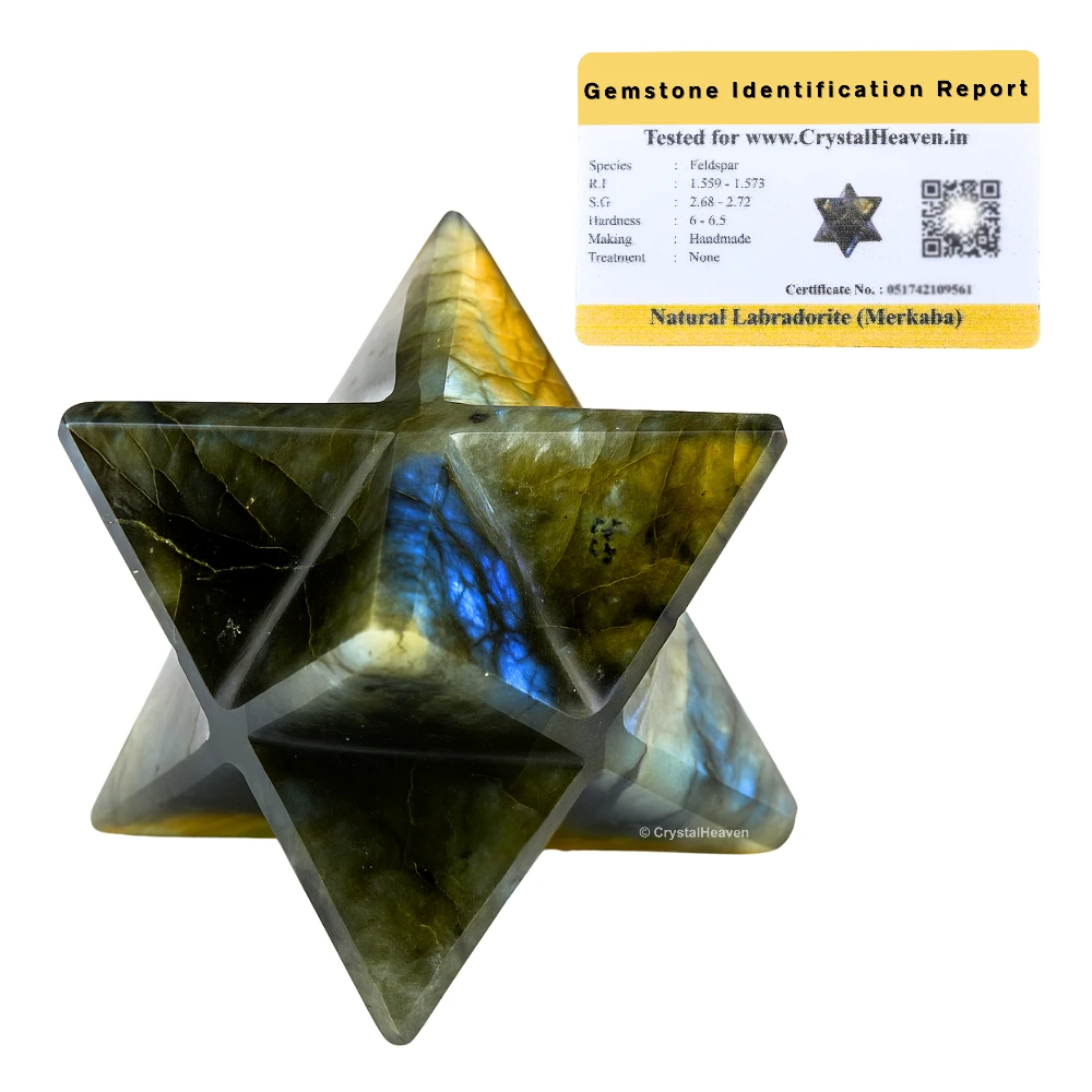 Labradorite Crystal Merkaba (35-45 mm)