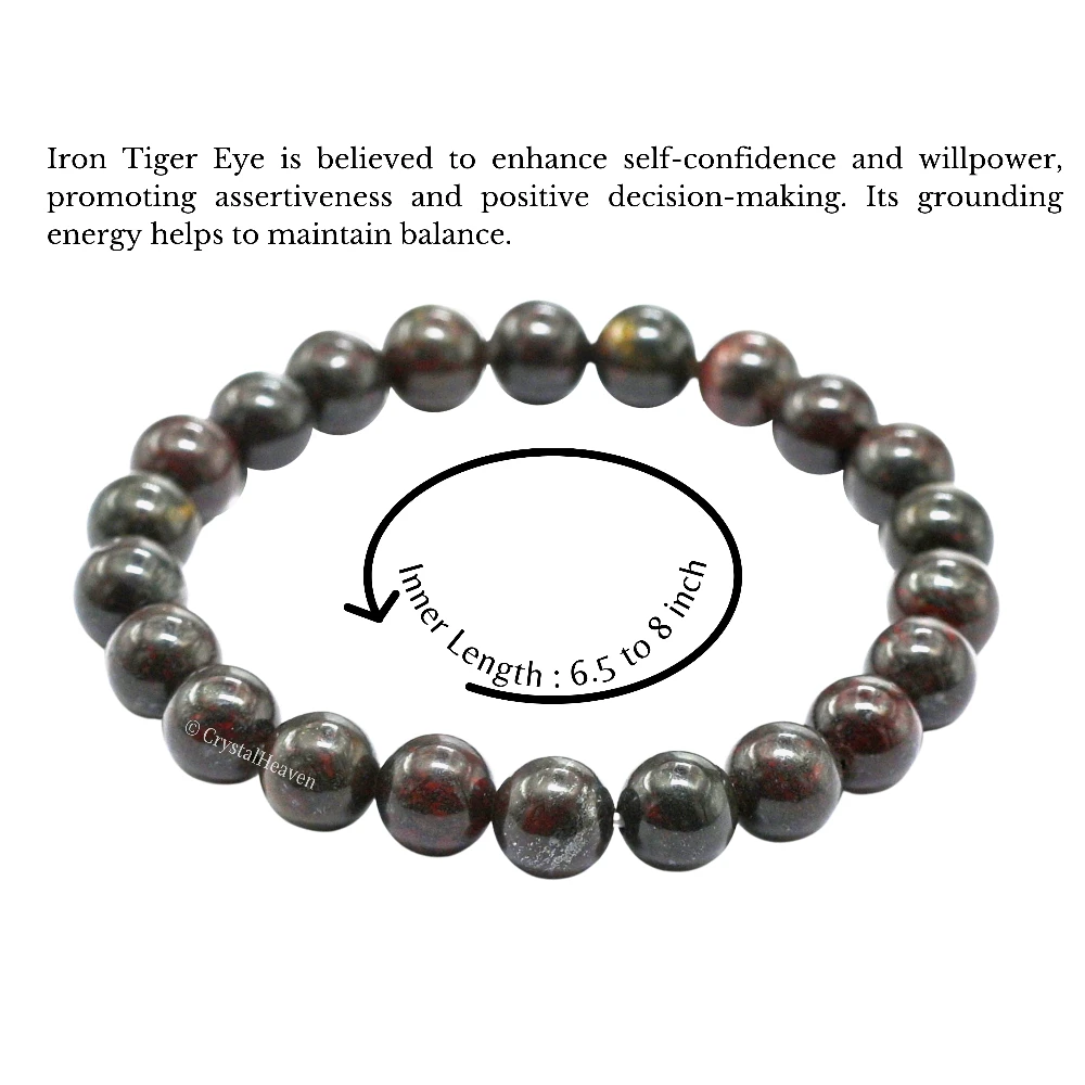 Iron Tiger Eye Bracelet (Elastic)