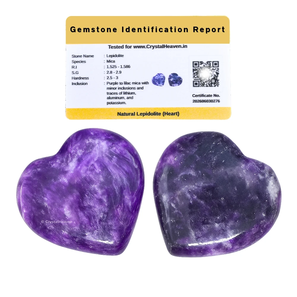 Lepidolite Mini Heart (Pack of 2)