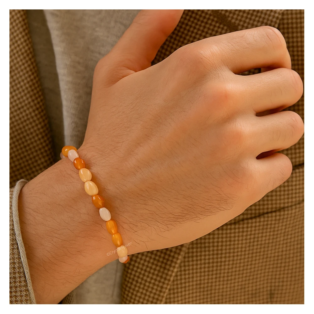 Carnelian Tumbled Bracelet (Elastic)