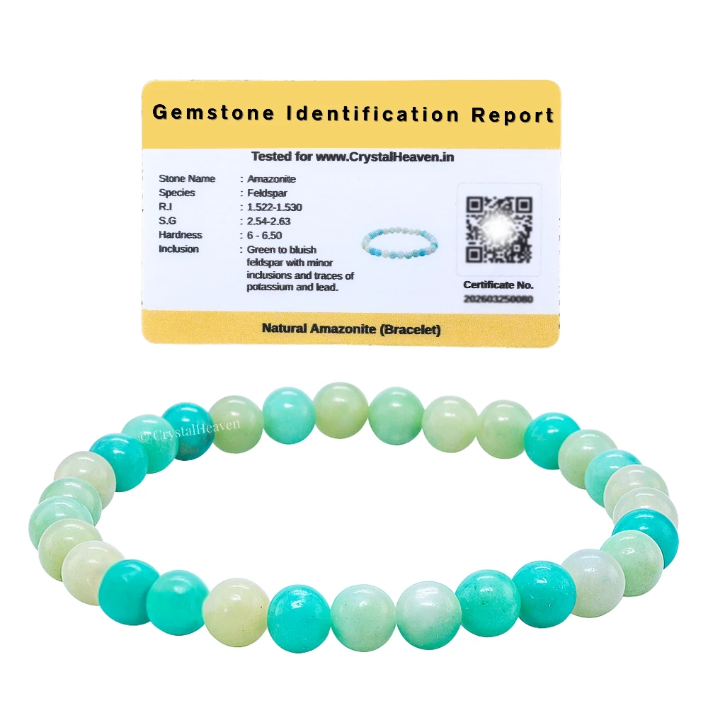 Amazonite Healing Crystal Bracelets - 6mm Beads