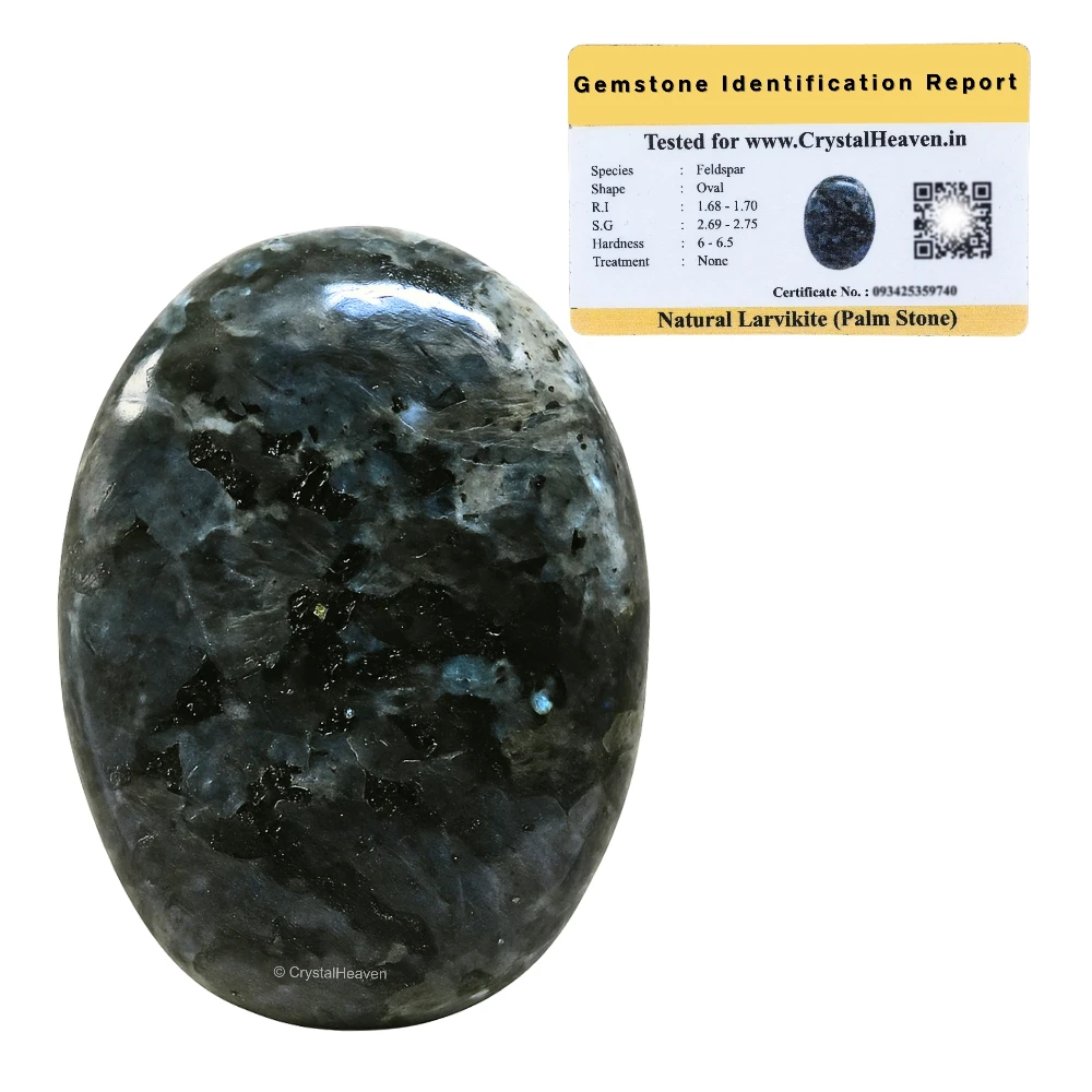 Larvikite Palm Stone