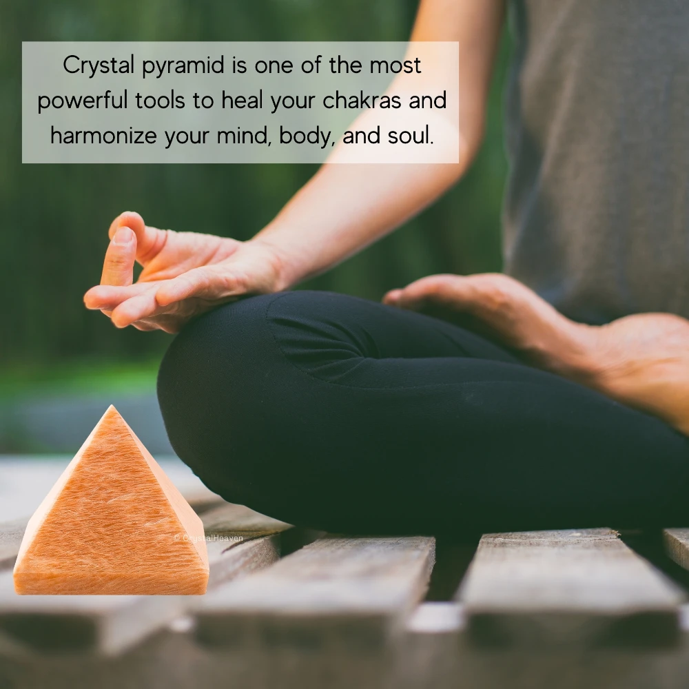 Peach Moonstone Pyramid (2 Inch)