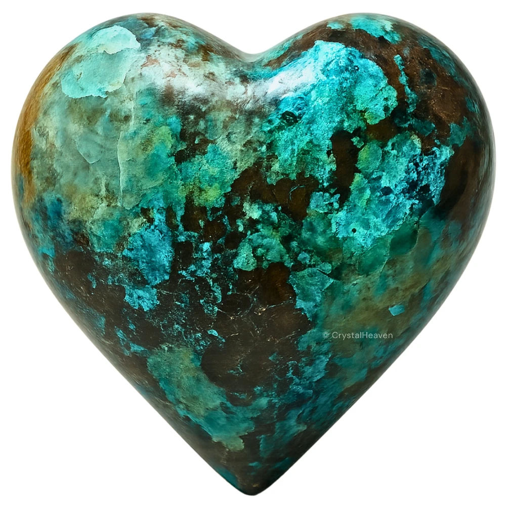 Chrysocolla  Heart