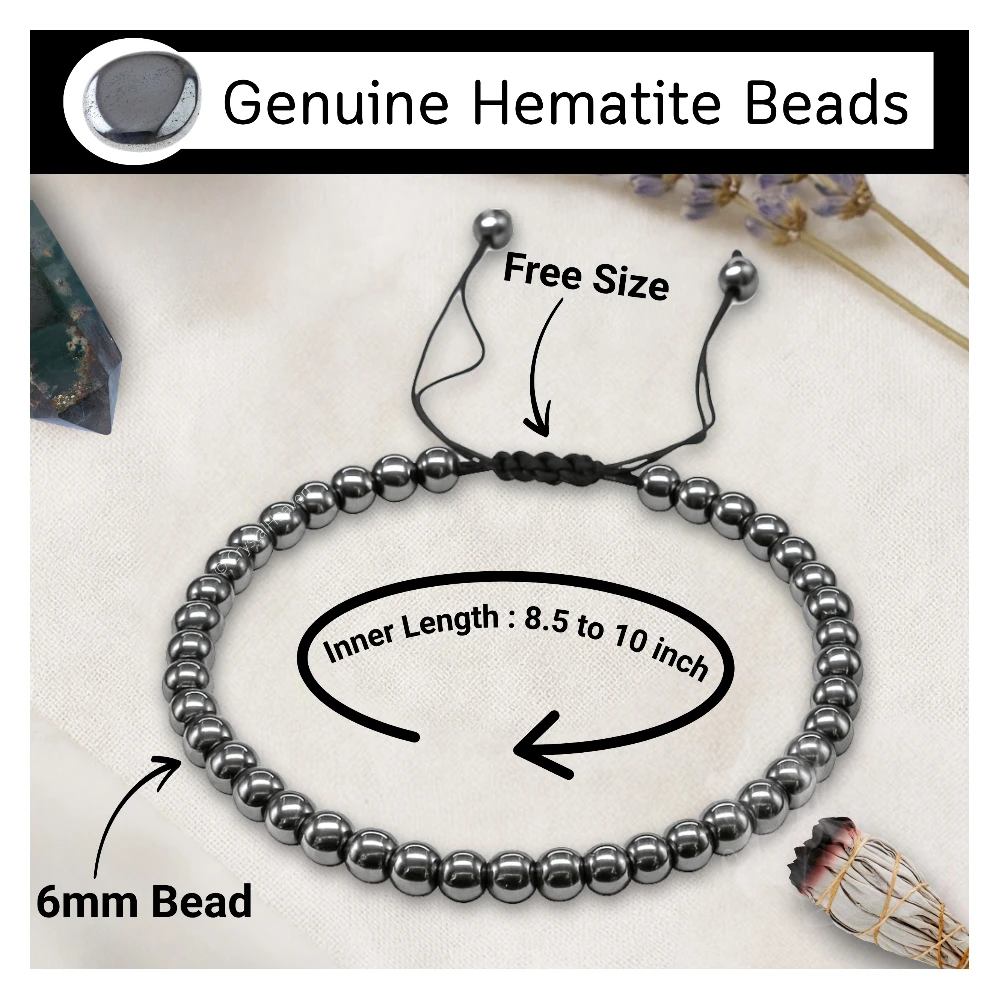 Hematite Anklet (Without Knot)