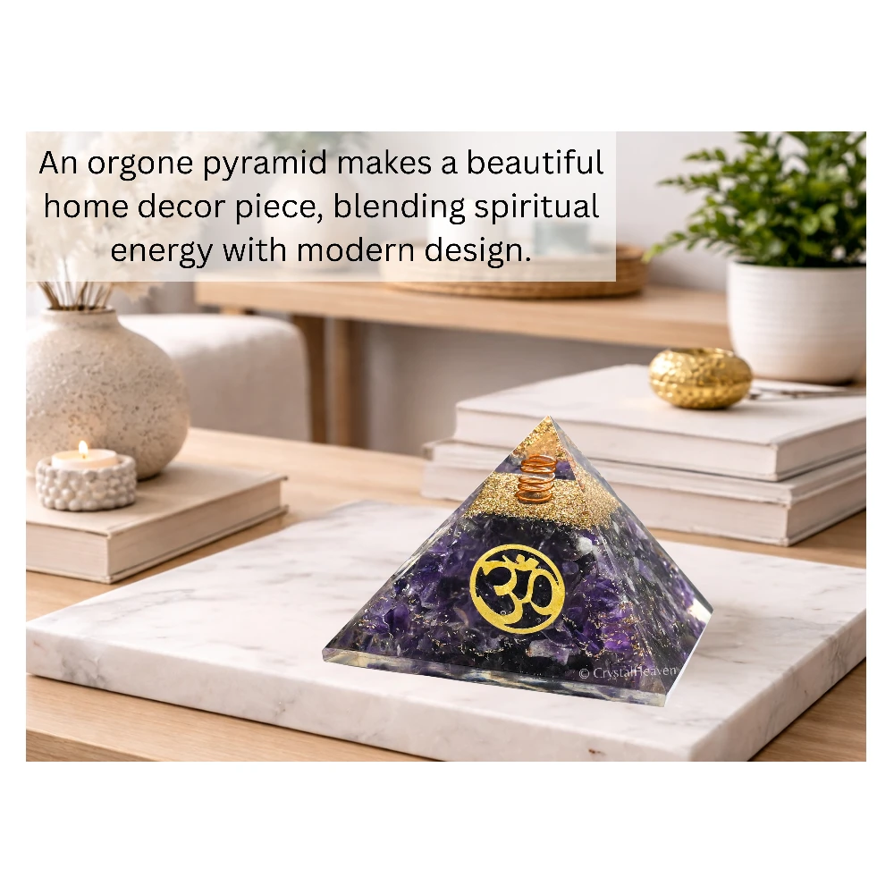 Amethyst Orgone Pyramid (Small OM)
