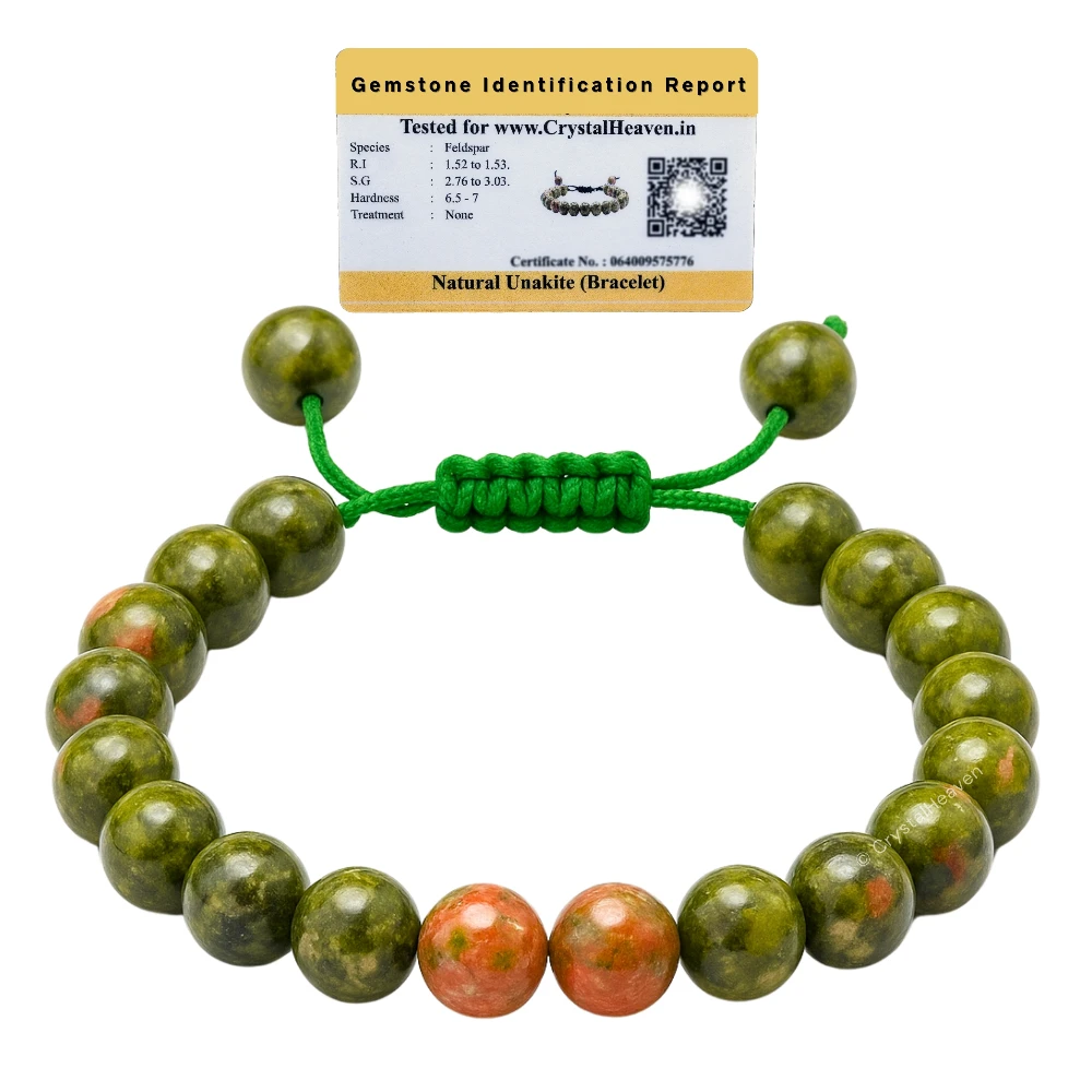 Unakite Bracelet (Adjustable)