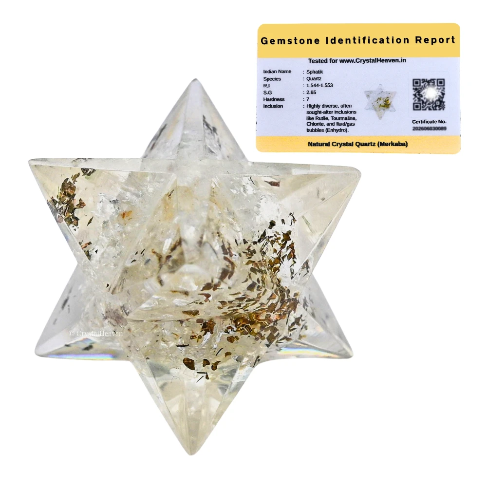 Clear Quartz Orgone Merkaba - 1 Inch