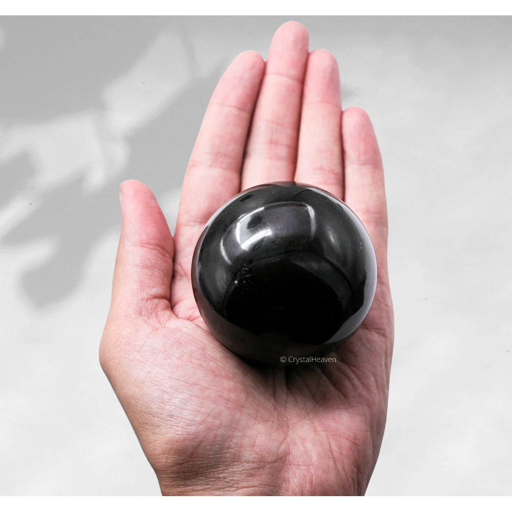 Large Black Tourmaline Sphere (2.5 Inch)