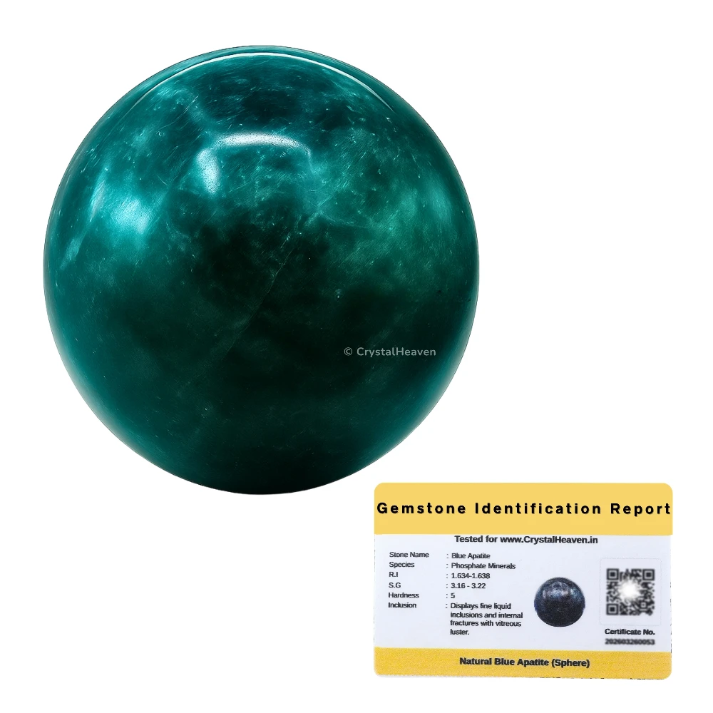 Blue Apatite Sphere (1.5 Inch)