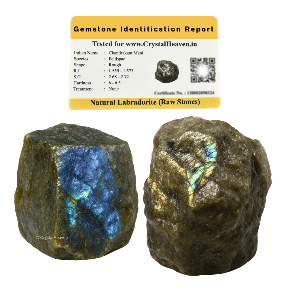 Raw Labradorite Crystals (5 Pieces)