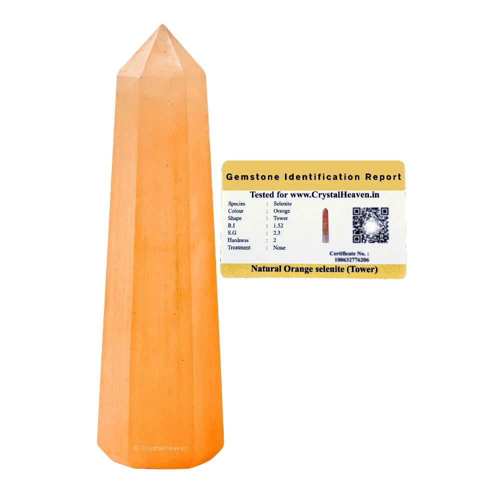 Orange Selenite Tower (2" to 3" inch)