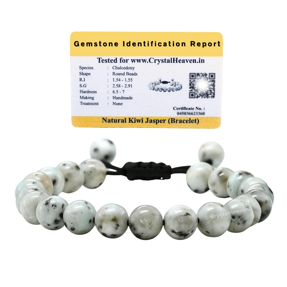 Kiwi Jasper Bracelet (Adjustable)