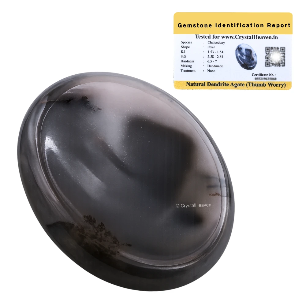 Dendrite Agate Worry Stone