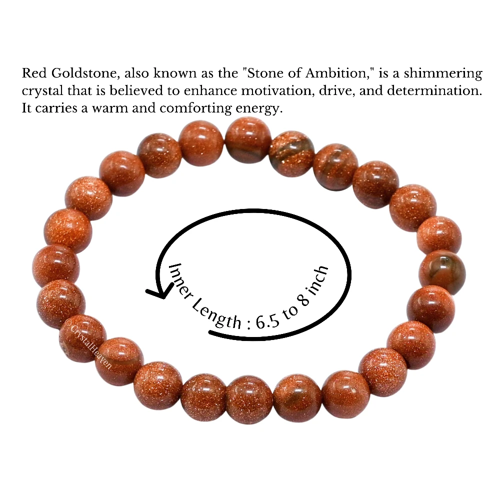 Red Goldstone Bracelet (Elastic)