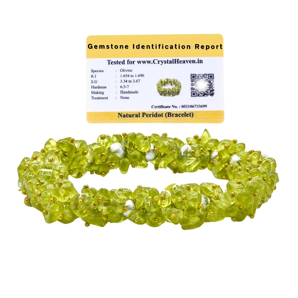 Peridot Chips Bead Bracelet