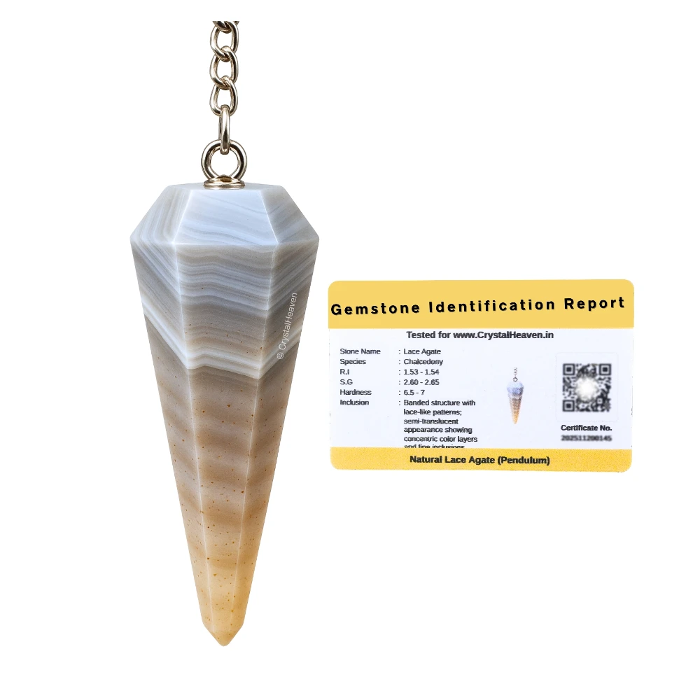 Lace Agate Pendulum