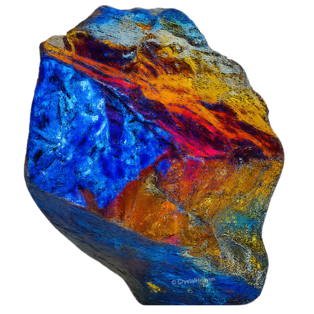 Raw Black Titanium Aura Quartz Crystals