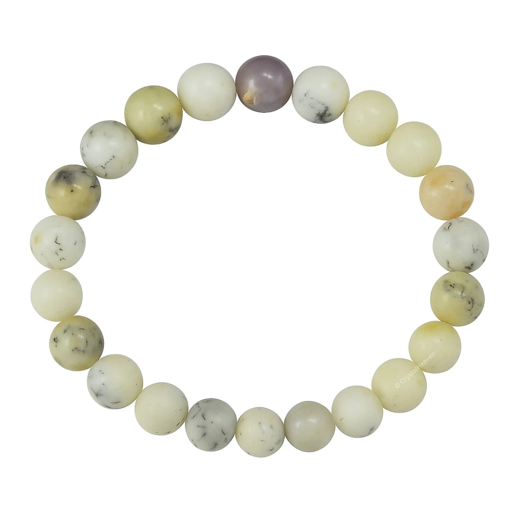 Dendrite Opal Bracelet (Elastic)
