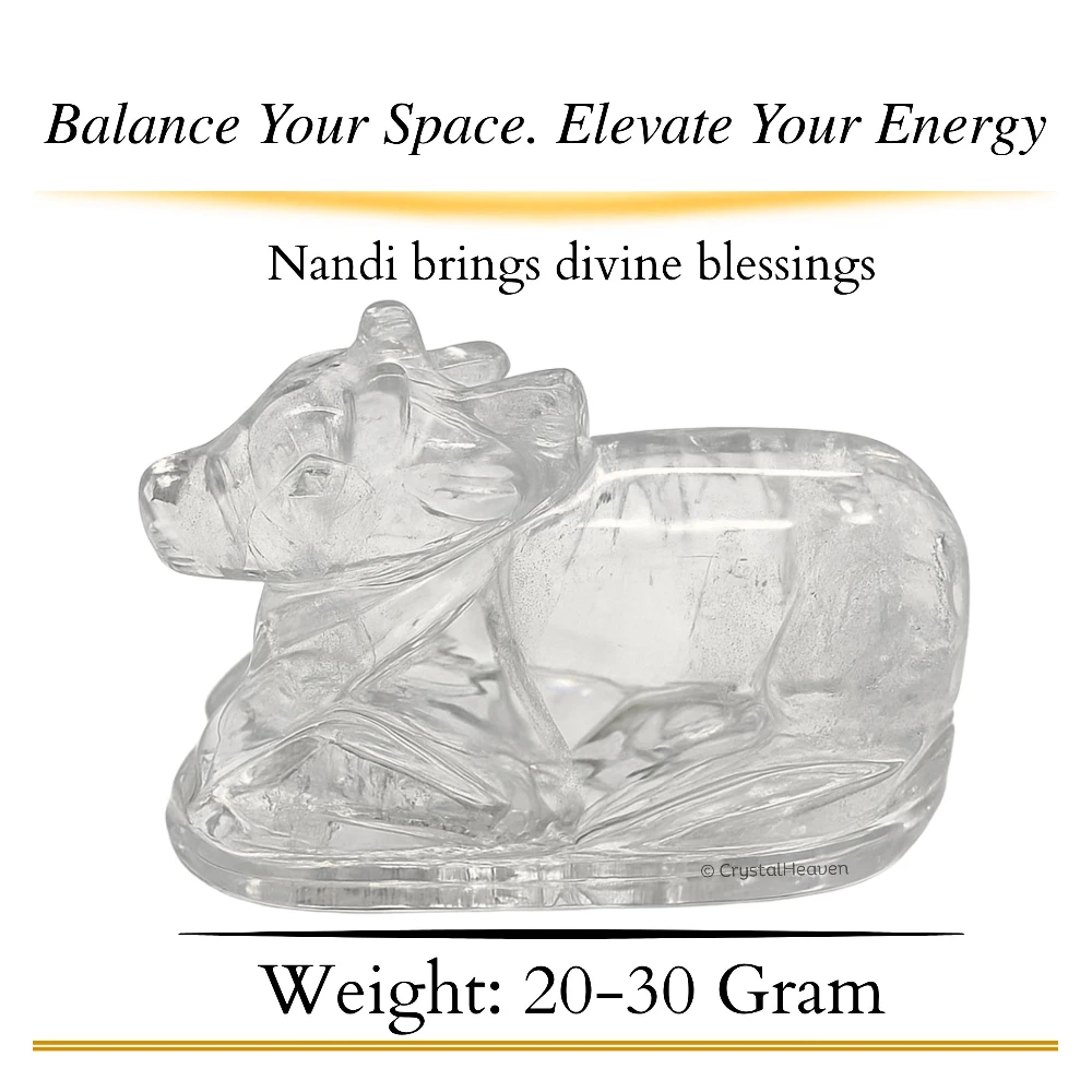 Sphatik Nandi (20-30 Gram)