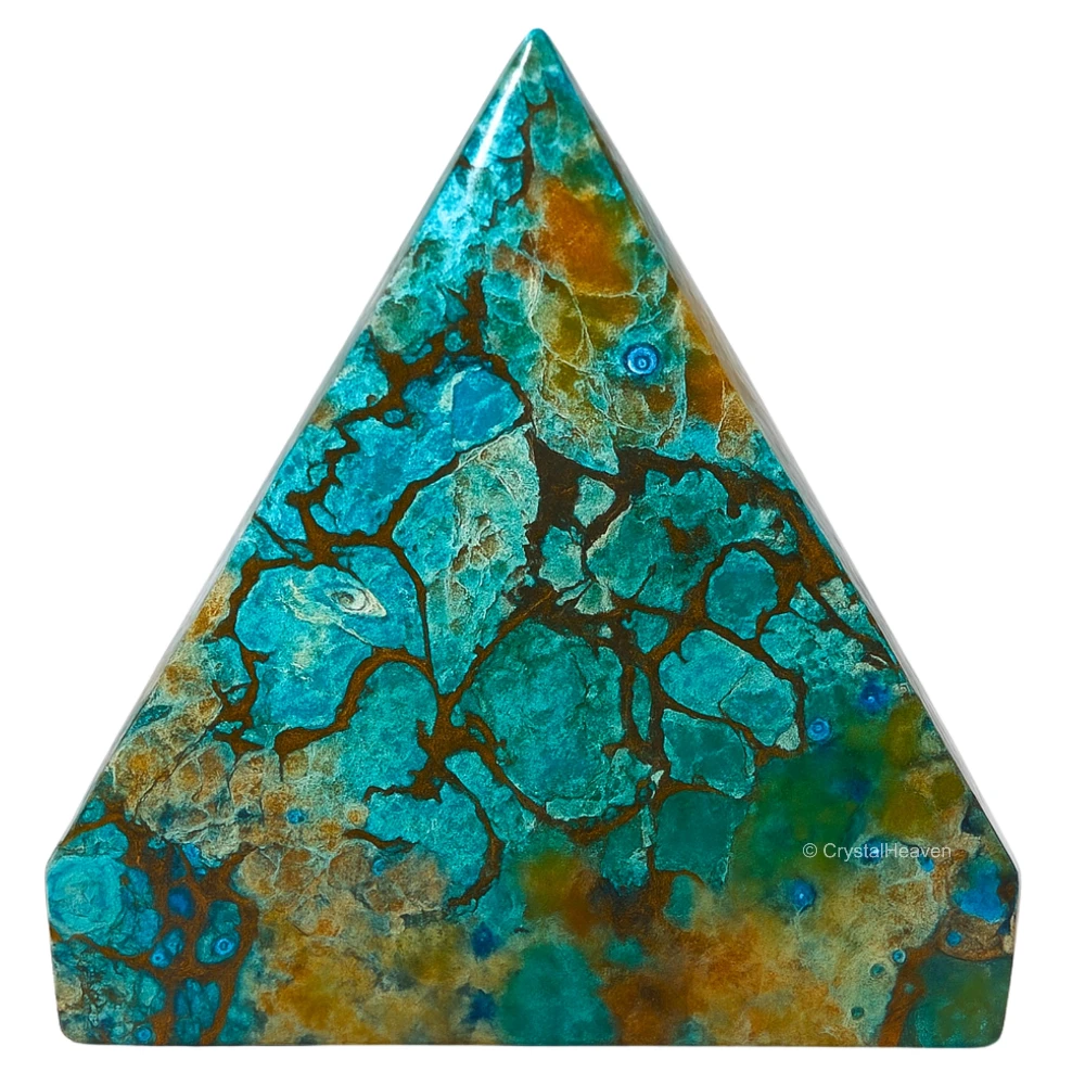 Chrysocolla Pyramid (1 Inch)