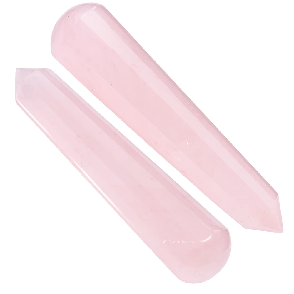 Rose Quartz Wand (Faceted)