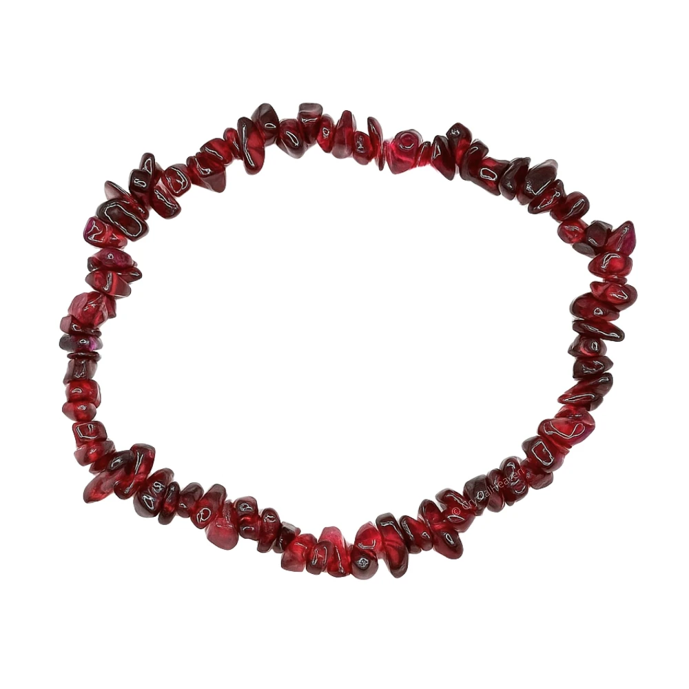 Garnet Chips Bracelet