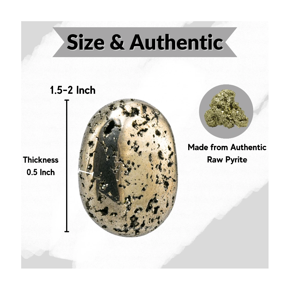 Raw Pyrite Palm Stone