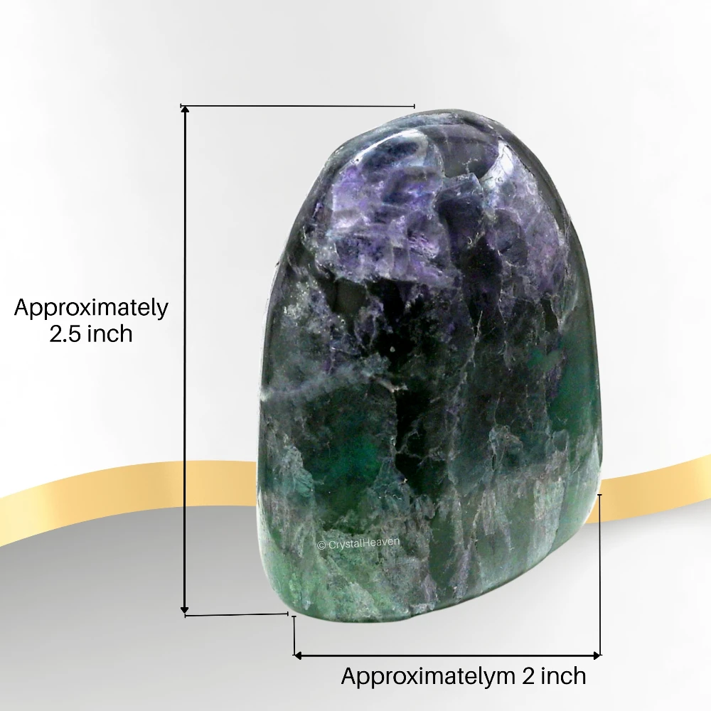 Multi Fluorite Standing Palm Stone (Large)