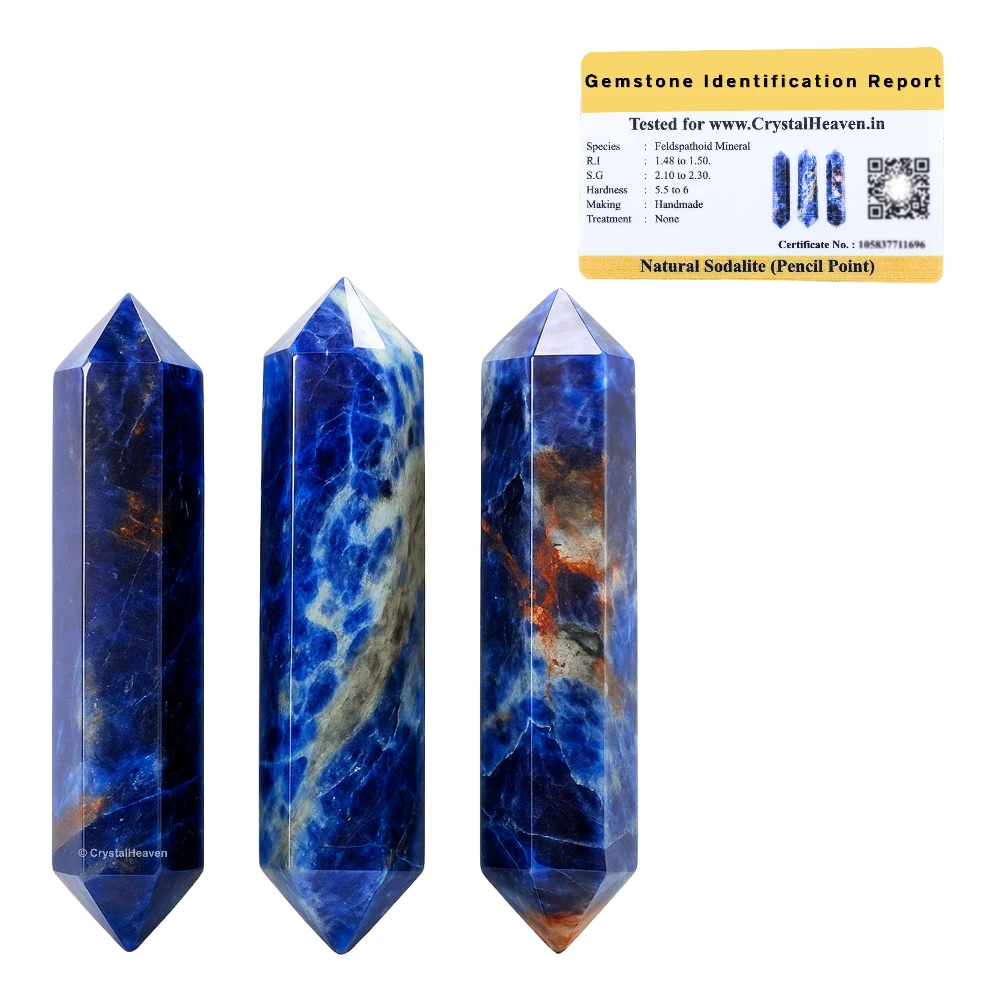 Sodalite Pencil Points (Double Terminated) (Set of 50)