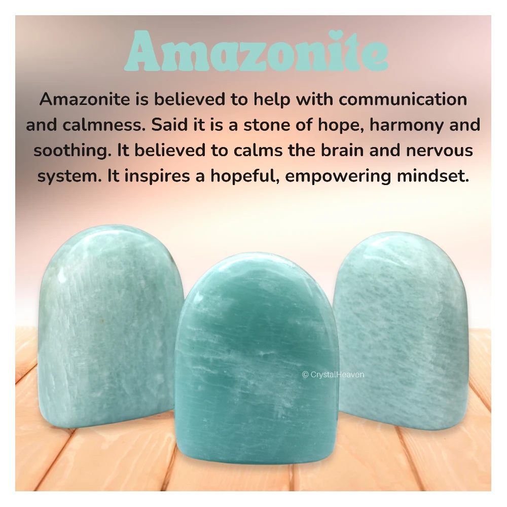 Amazonite Standing Palm Stone (Large)