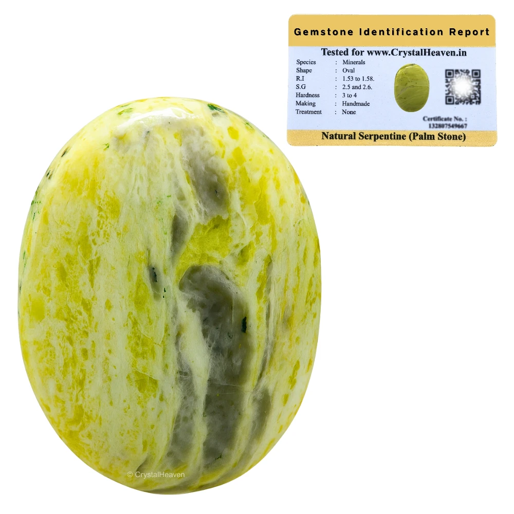 Serpentine Palm Stone