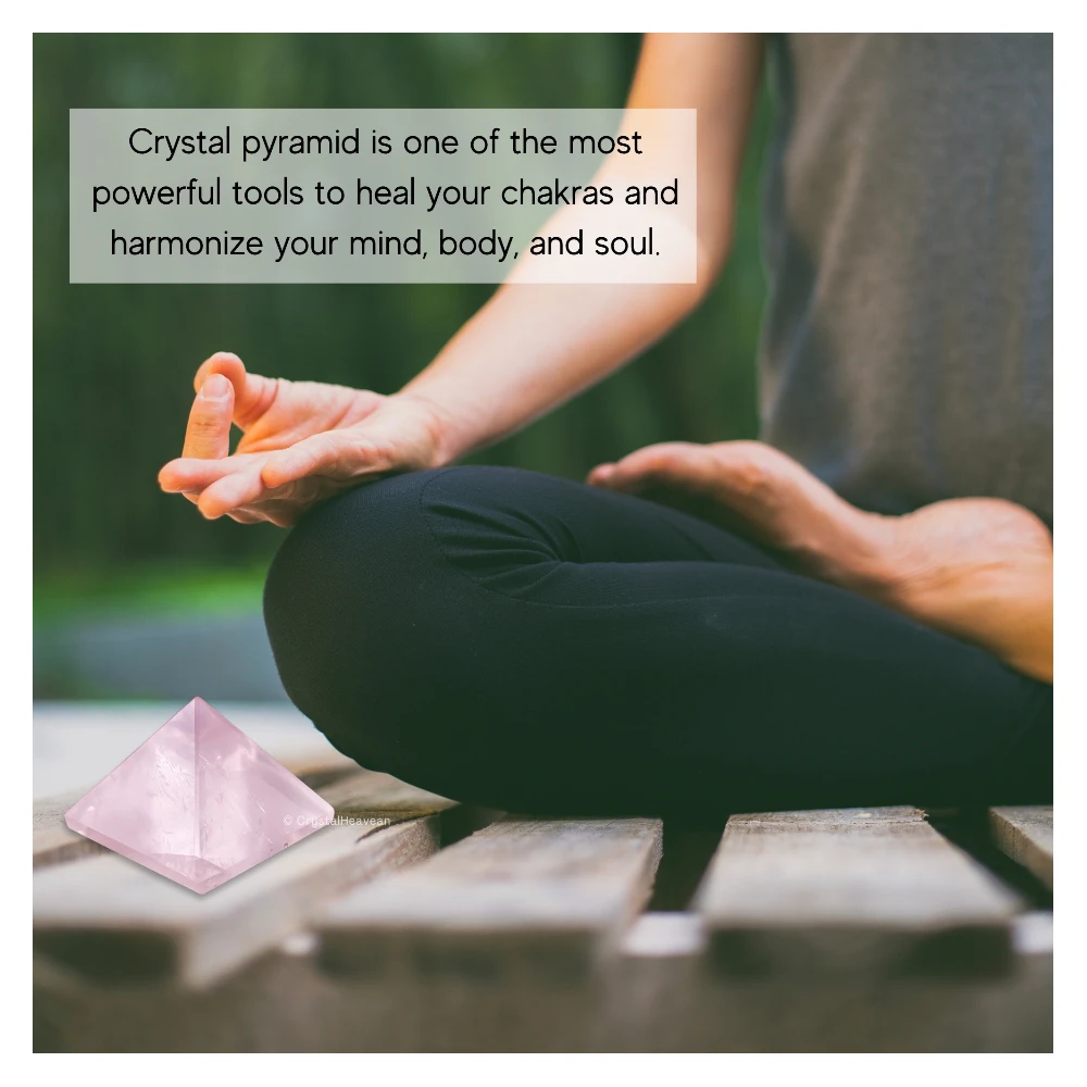 Star Rose Quartz Pyramid (1 Inch)