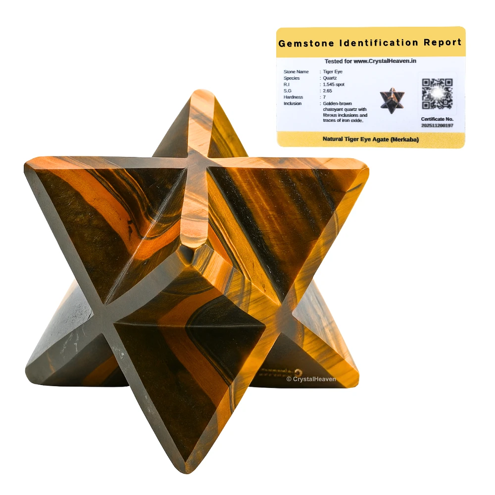 Tiger Eye Crystal Merkaba (20-25 mm)