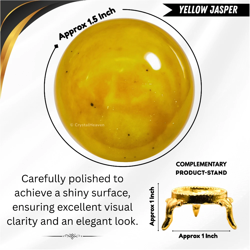 Yellow Jasper Sphere (1.5 Inch)