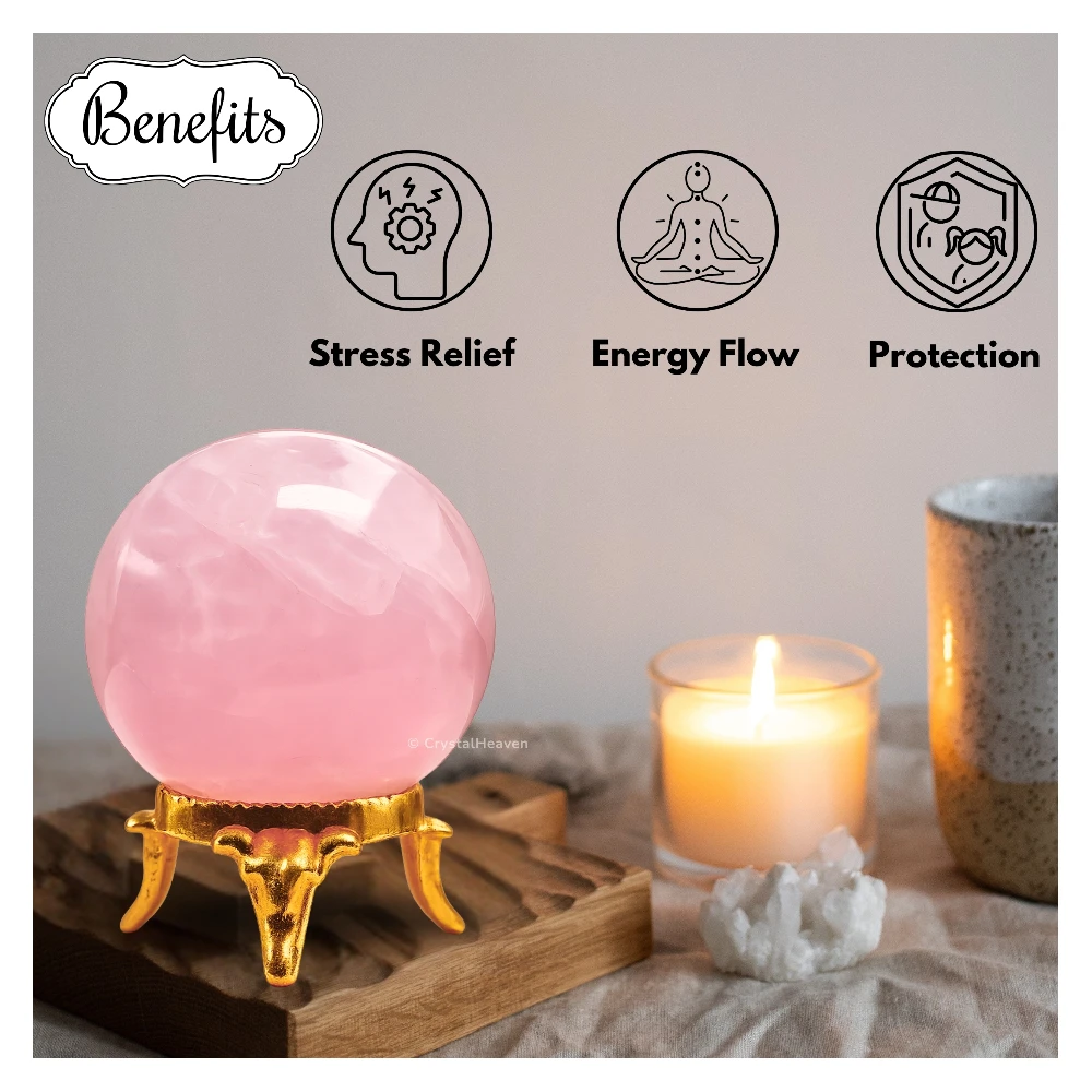 Rose Quartz Sphere (1.5 Inch)